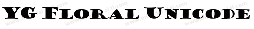 YG Floral Unicode Regular字体转换